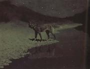 Frederic Remington Moonlight,Wolf (mk43) oil painting picture wholesale